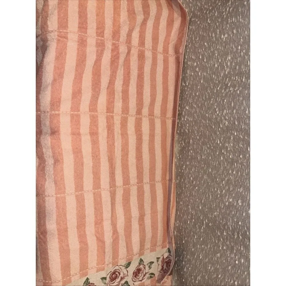 Priority Santans BathSetTowels (5)Pieces‎ PinkFloral Cotton NWOT